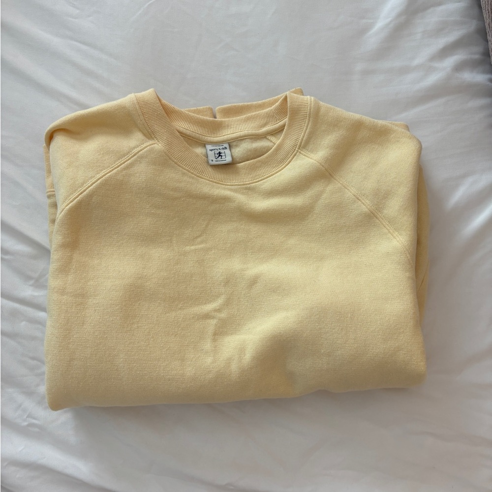 Sporty & Rich Yellow Crewneck Sweatershirt
